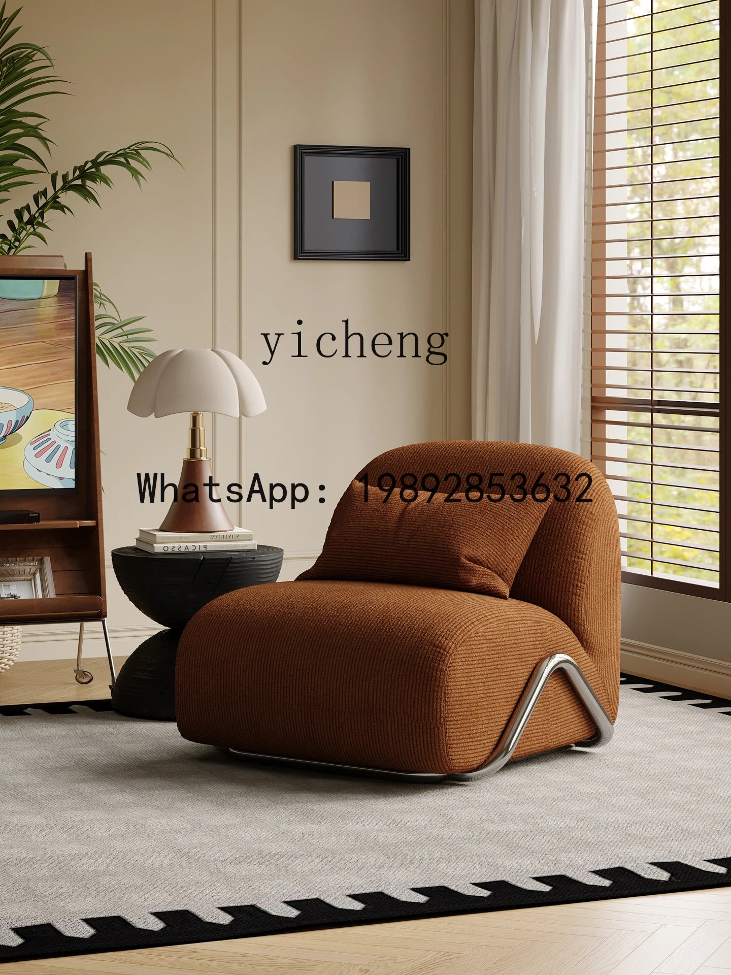 X2 medieval style advanced sense living room casual retro lazy carriage sofa single sofa chair