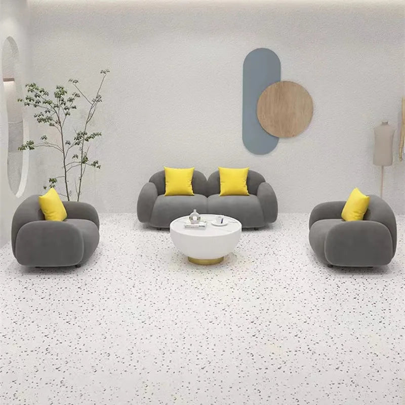 Canapé en tissu moderne, simple, petit appartement, rangée droite