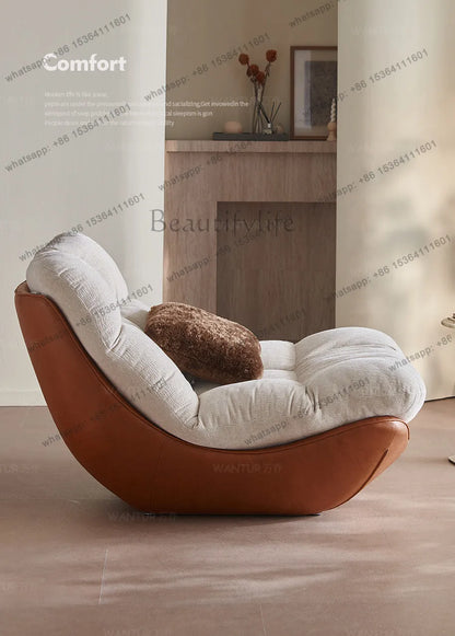 Italian living room creative single chair Nordic small apartment backrest sofa chair