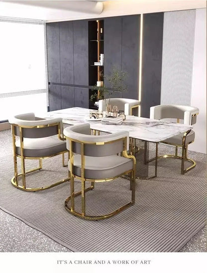 Luxurious modern simple leisure chairs dining chairs home negotiation chairs fashion makeup chairs tea table chairs
