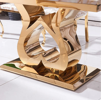 Home Furniture Living Room Luxury Metal Hallway Table Modern Marble Console Table with Mirror CT018