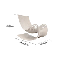 Rocking chair single solid wood recliner balcony leisure home living room bedroom lazy sofa chair