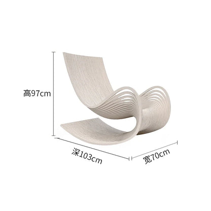 Rocking chair single solid wood recliner balcony leisure home living room bedroom lazy sofa chair