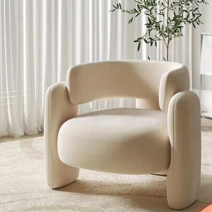 Negotiation Sofa Chair Living Room Furniture Sofas Cream Wind Balcony Single Sofa Nail Salon Beauty Salon Reception Lounge Area