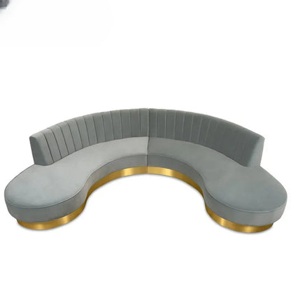 Modern light luxury curved sofa beauty salon reception living room clothing store designer furniture special-shaped sofa