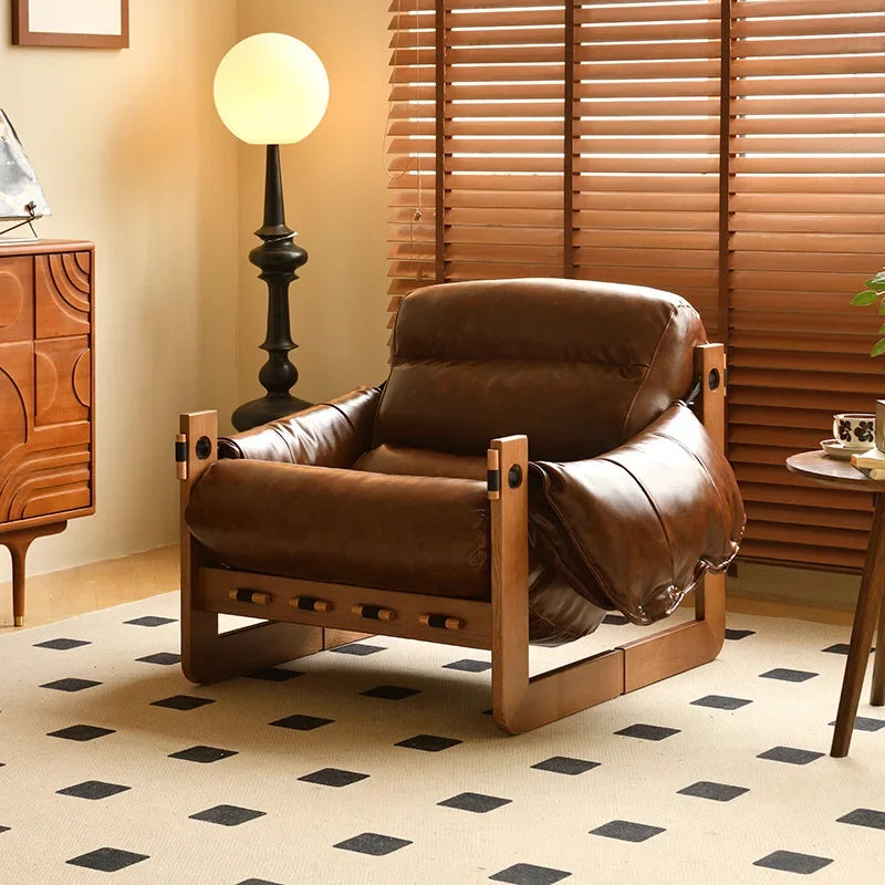 Nordic retro single sofa chair home leisure