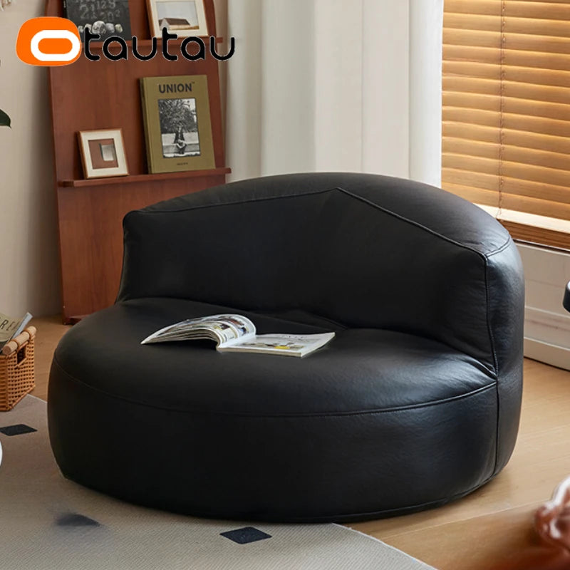OTAUTAU Faux Leather Bean Bag Cover SF511【No Filler Inside! You Need To Buy Filler By Yourself !】