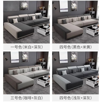 Nordic technology fabric sofa sofa living room modern fully equipped latex concubine light luxury simple small apartment combina