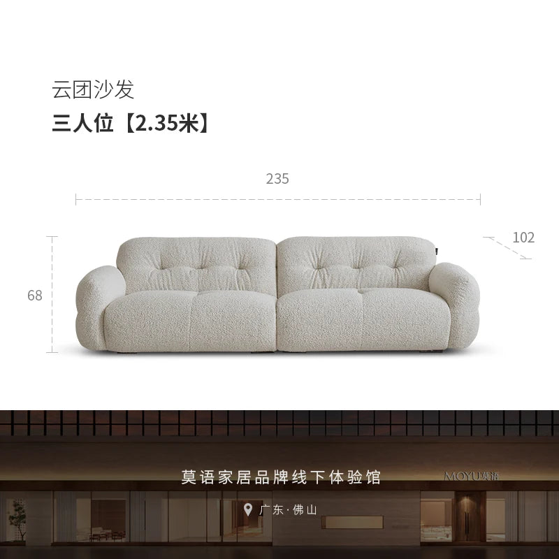 French Cream Style Sofa Modern Simple Living Room Comfortable Trendy Sofas Romantic High Quality Luxury Divano Home Furniture