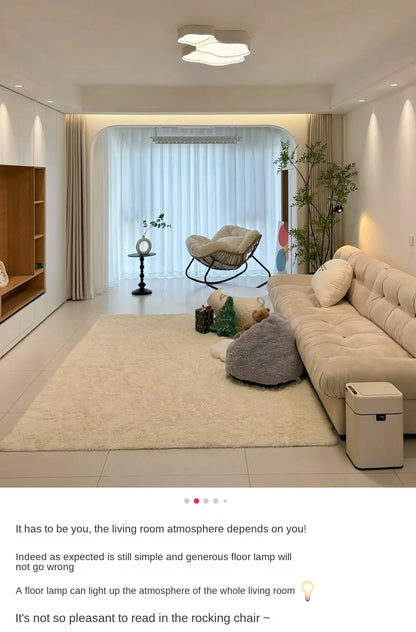 Rocking Chair Lazy Sofa Bird Nest Shaped Living Room Balcony Nap  Small Apartment Rattan Woven Adult