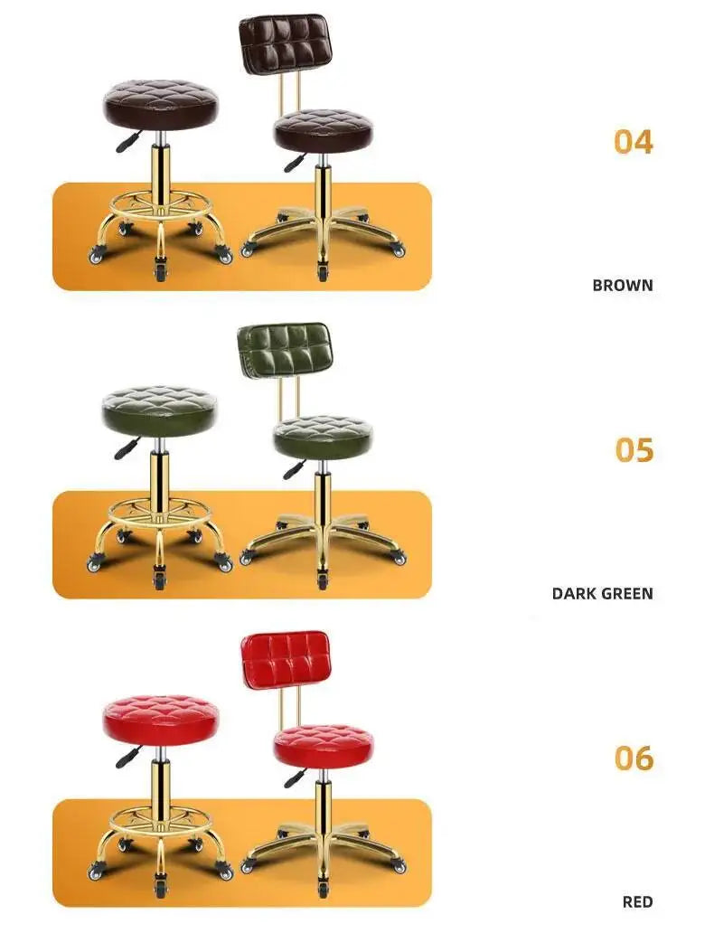 Salon Metal Modern Salon Rotating Office Creative Chairs Barber Luxury Chair Beauty Movable Backrest for Chair for Hair Salon