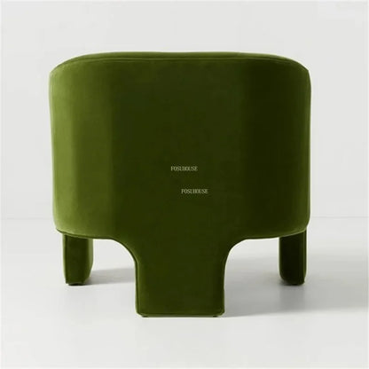 Leisure Fabric Living Room Chairs Designer Lazy Recliner French Living Room Furniture Home Balcony Coffee Shop Backrest Armchair