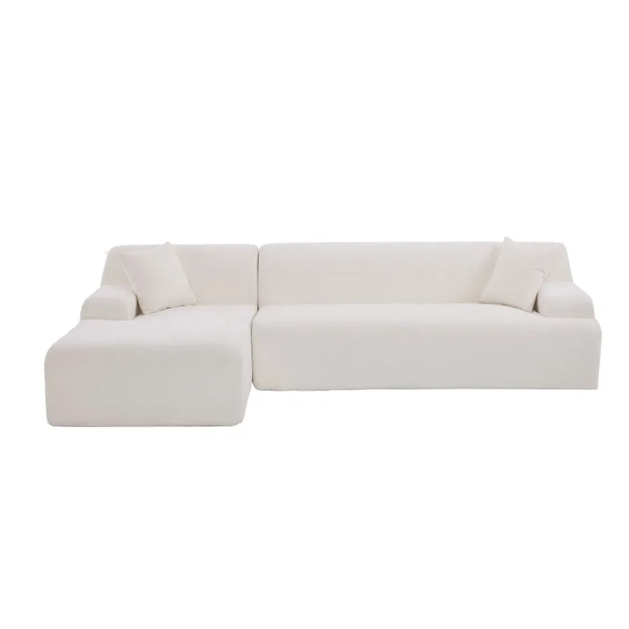 U_Style Modern Large LShape Modular Sectional Sofa for Living Room Bedroom Salon 2 Piece Free Combination Simplified Style old
