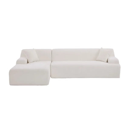 U_Style Modern Large LShape Modular Sectional Sofa for Living Room Bedroom Salon 2 Piece Free Combination Simplified Style old
