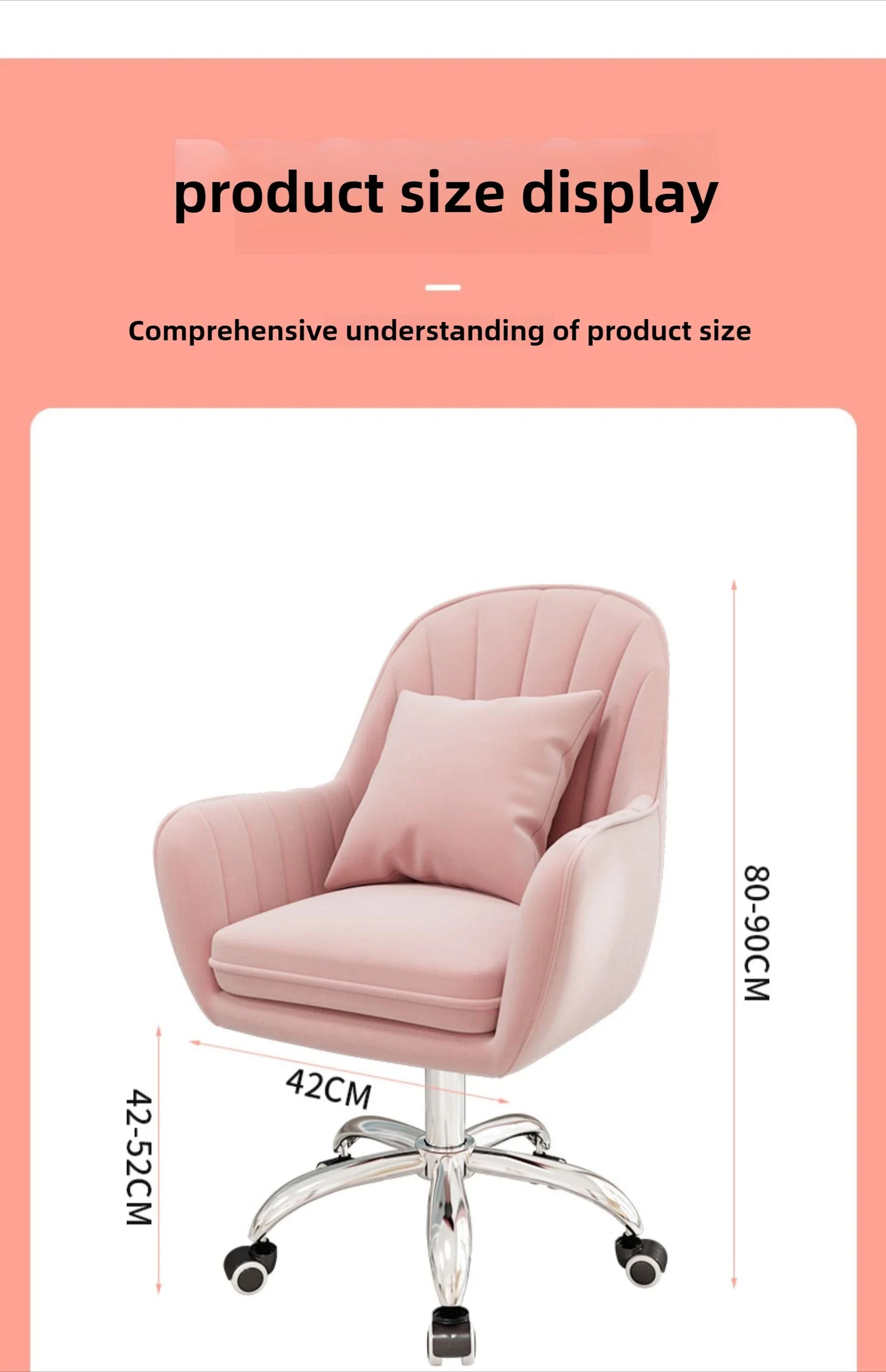 Computer chair home comfort sedentary backrest casual office seat girl cute bedroom student desk turn chair
