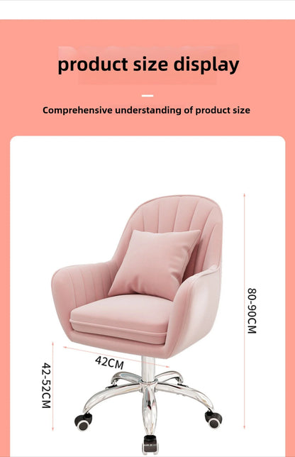 Computer chair home comfort sedentary backrest casual office seat girl cute bedroom student desk turn chair