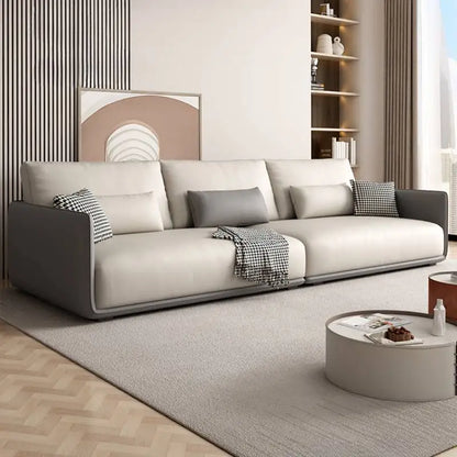 Designer Simple Soft Couches Living Room Comfortable Wood Luxury Modern Sofa Puffs Nordic Home Couch Wohnzimmer Home Furniture