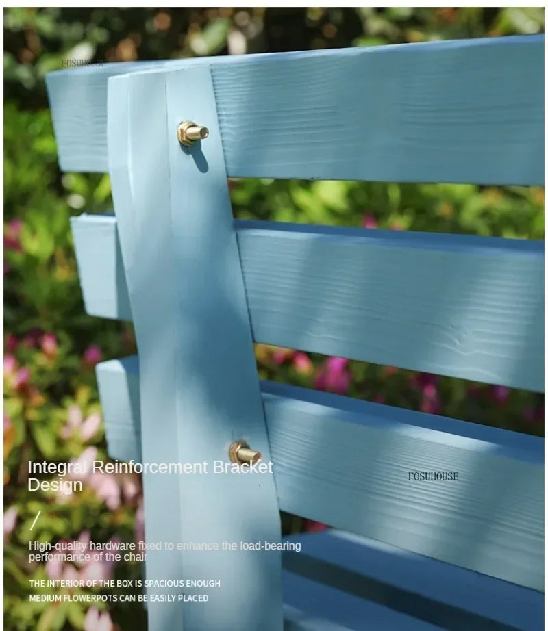 Chaises de jardin d'extérieur en bois antiseptique, banc de cour, villa, chaises de loisirs avec dossier, mobilier d'extérieur, balcon de maison, chaises longues Y