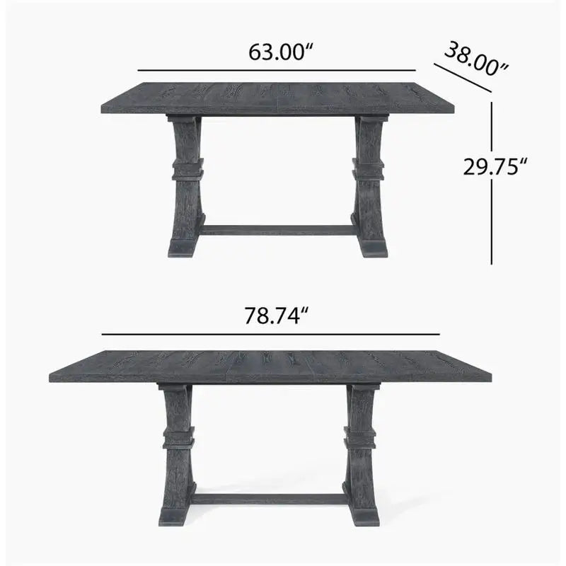 Extendable Dining Table - Stylish and Functional, Perfect for Family Gatherings and Entertaining Guests, Adjustable Size for