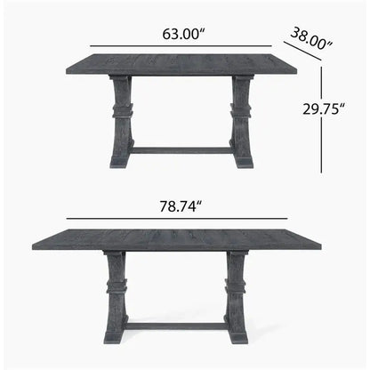 Extendable Dining Table - Stylish and Functional, Perfect for Family Gatherings and Entertaining Guests, Adjustable Size for