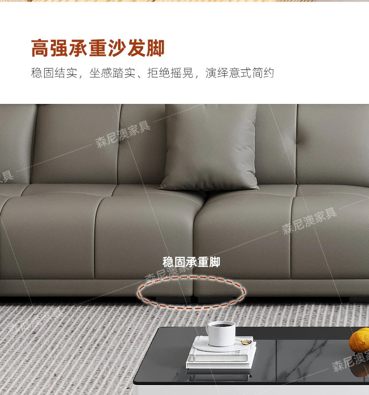 Modern Minimalist Sofa Leather Recliner Corner Living Room Sofa Relaxing Comfortable Muebles Para Habitacion Home Accessories