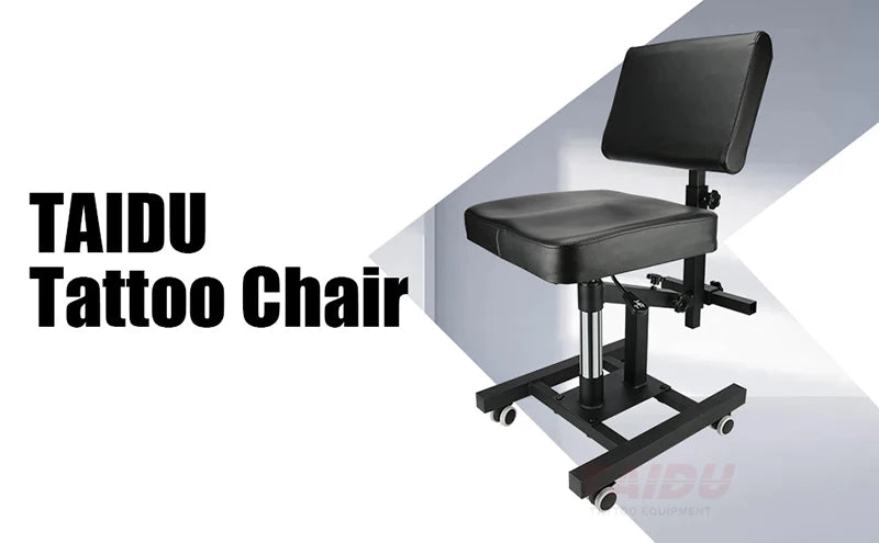 TAIDU 2025 Newest Multi Functional Tattoo Bench Air Pressure Lifting  Back Adjustable Tattoo Chair Steel Frame Salon Chairs