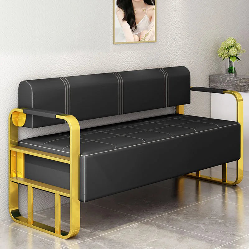 New Barber shop sofa chair reception room sitting area long sofa chair thickened equal sofa