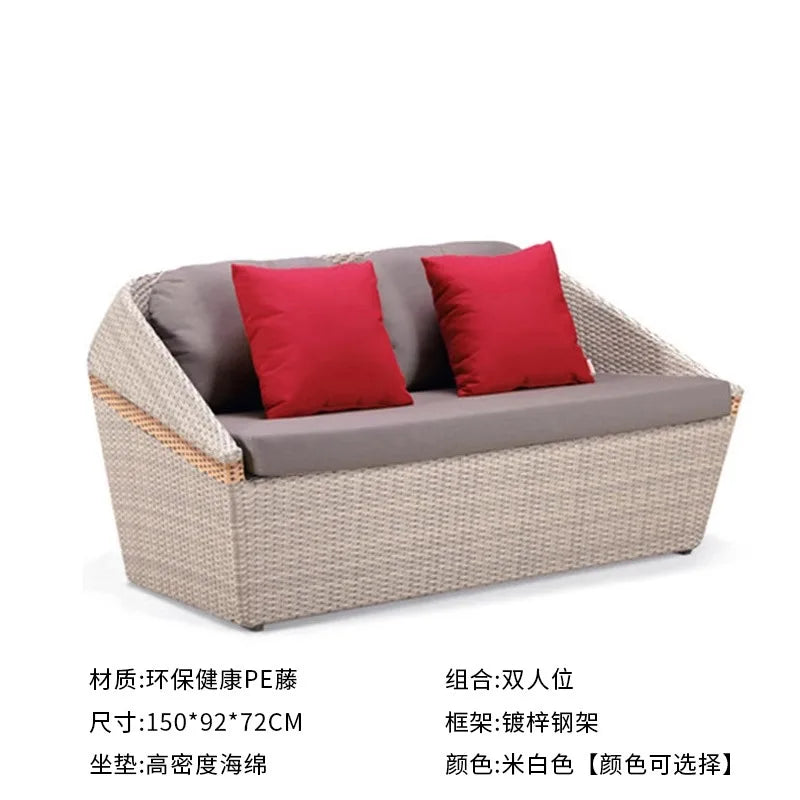 Minimalist Design Outdoor Sofas Luxury Accent Personality Nordic Garden Sofas Creative Hotel Furniture Arredo Giardino Lshysf