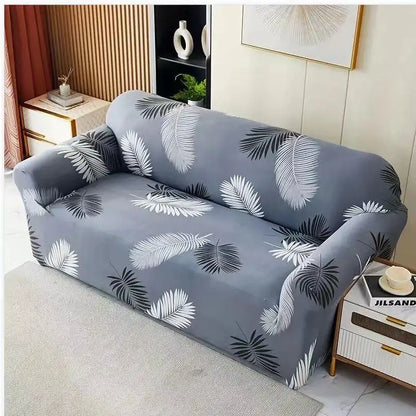 New All-season L-shape Non-slip Elastic Sofa Cover With Patterns, 360 Degree Coverage 1/2/3/4 Seat Sofa Cushion for Living Room
