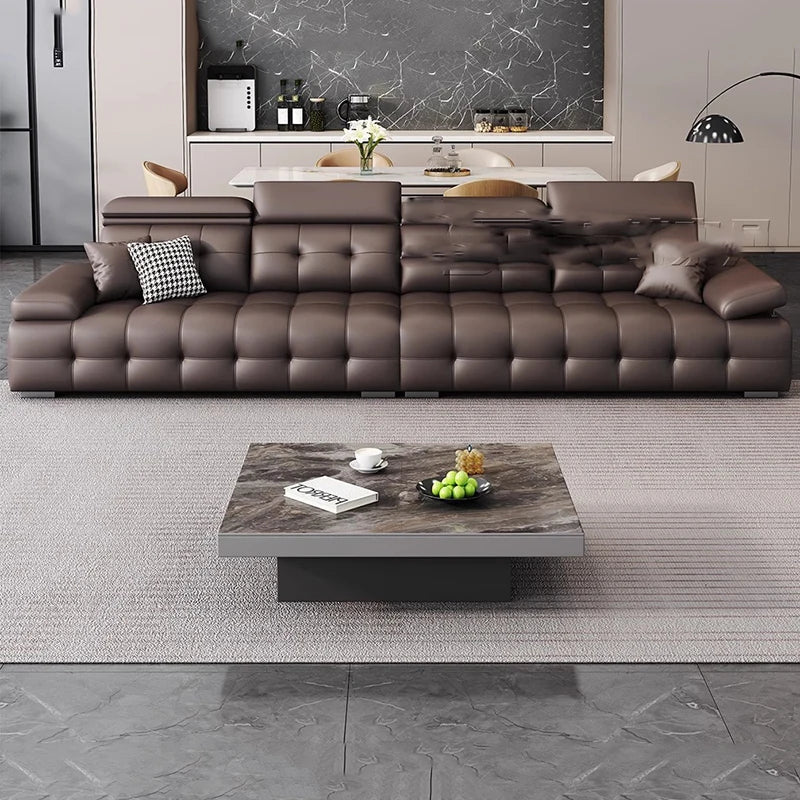 Modern Leather Living Room Sofas Couch Lazy Nordic Luxury Minimalist Living Room Sofas Lounge Designer Muebles Home Furniture