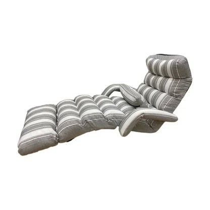 Floor Foldable Fabric Upholstered Chaise Lounge Living Room Furniture Lazy Sofa Daybed Sleeper Lounger Chair Stylish Couch Beds