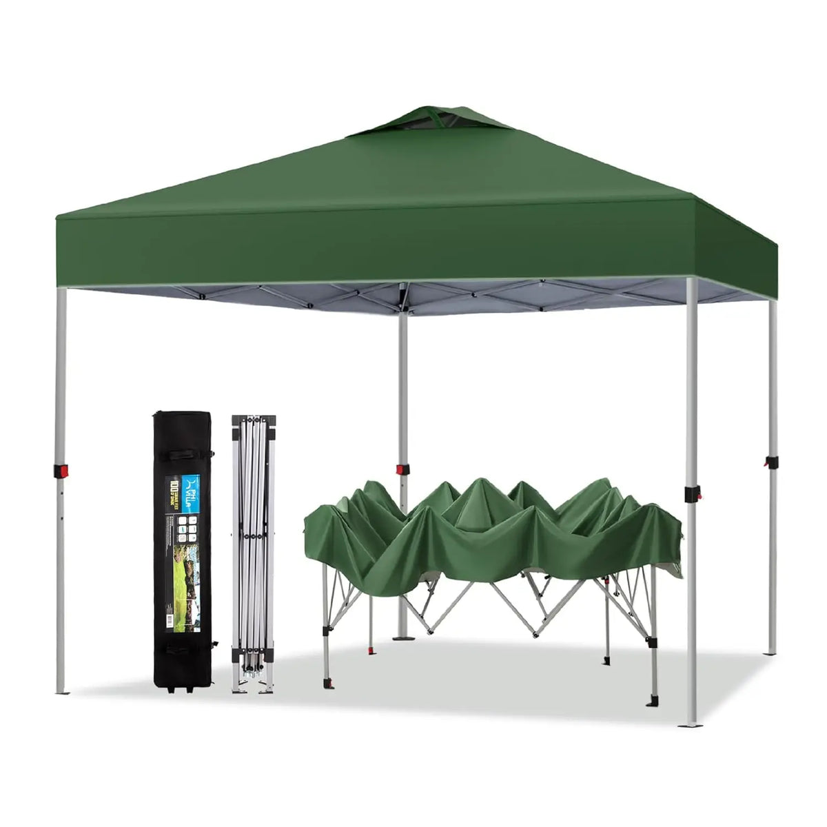 10x10 Pop Up Canopy Tent Easy Outdoor Sun Shade for Events Party 100 Sq Ft Blue, Custom
