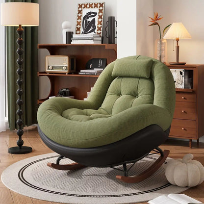 New Beanbag Chair Single Rocking Chair for Living Room Balcony Comfortable Upholstered Recliner
