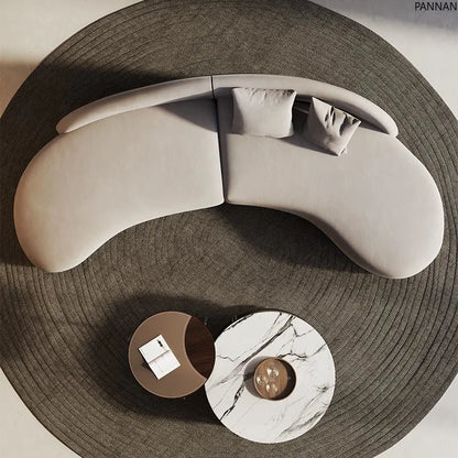 Curved special-shaped sofa, clothing store, beauty salon, rest area, reception, light luxury office, clubhouse