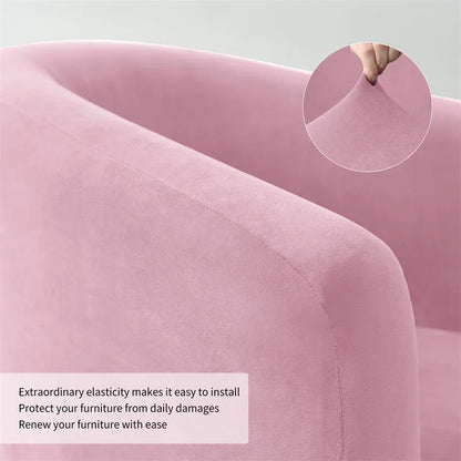 Elastic Velvet Bath Tub Armchair Covers Stretch Single Couch Cover Club Sofa Slipcover Home Hotel Bar Counter Accent Chair Cover