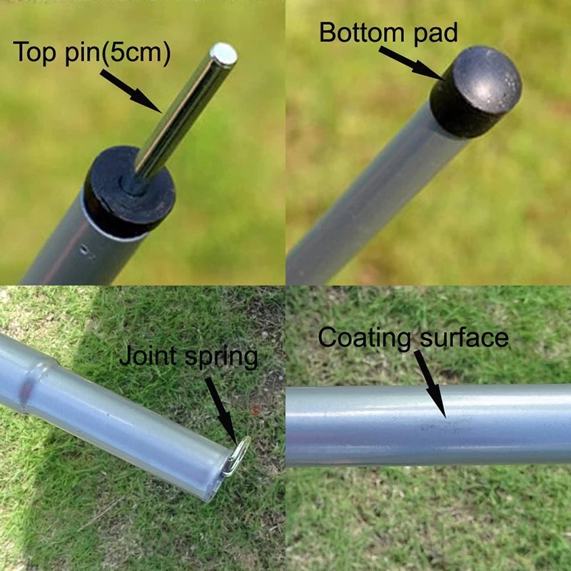 19 Hang Point Tarp Waterpoof Survival Bushcraft Sun Shelter Beach Shade Tent Outdoor Canopy Backpacking Tourist Awning 4x4 3x3m