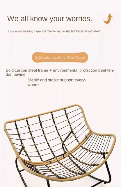 Rocking chair recliner adult balcony home leisure lazy sofa living room single sofa Internet celebrity rocking chair
