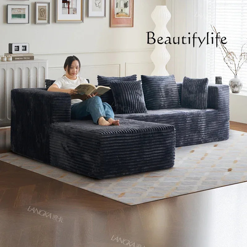 AR Home Furniture Living Room Fabric Compressed Sofa Lounge Daybed L Shape Bedroom Sofa Bed Couch Recliner Divano Da Soggiorno