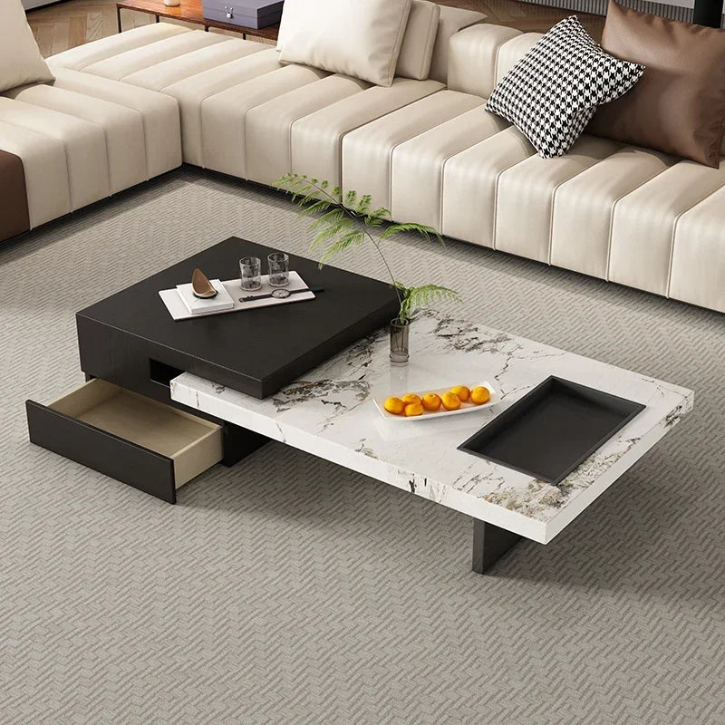 SS Italian Unique Coffee Table Luxury Nordic Living Room Modern Side Table Minimalist Center Writing Mesa Auxiliar Home Furnitur