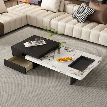 SS Italian Unique Coffee Table Luxury Nordic Living Room Modern Side Table Minimalist Center Writing Mesa Auxiliar Home Furnitur