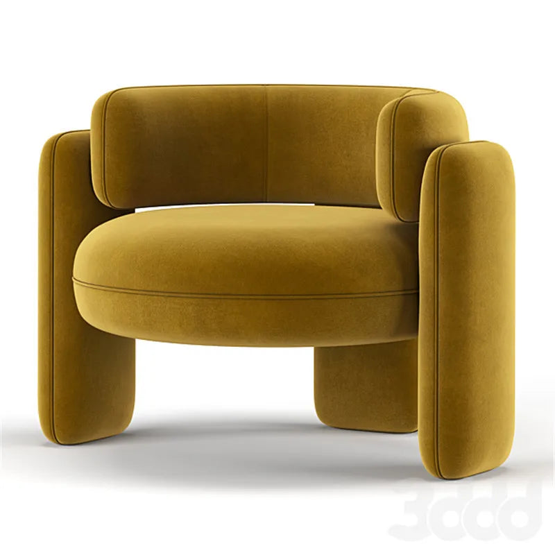 Nordic Minimalist Single Sofa Chair Modern Fashion Living Room Bedroom Leisure Chair Designer Creative Special-shaped Lazy Chair