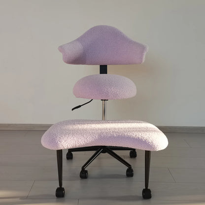 Cross Legged Chair - Meditation Chair With Wheels  ADHD Chair Height Adjustable Seat  Adjustable Footstool