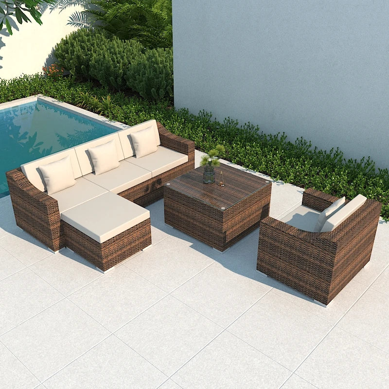 # Rattan Outdoor Wicker Patio Garden Sofa Fancy Sofa and Table Sets