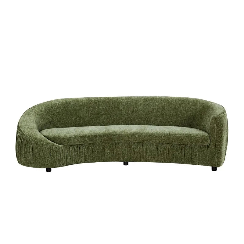 92.13 modern design curved sofa living room sofa, upholstered fabric 4-seat sofa