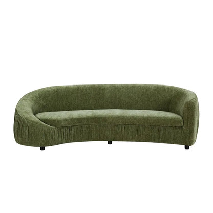 92.13 modern design curved sofa living room sofa, upholstered fabric 4-seat sofa