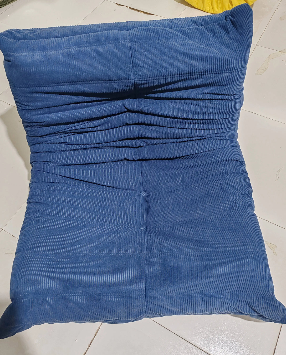 Lounge Bean Bag Chair for Adult Armless Lazy Floor Sofa Fireside Chair for Living Room Gaming Room Bedroom Soft Corduroy Couch
