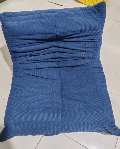 Lounge Bean Bag Chair for Adult Armless Lazy Floor Sofa Fireside Chair for Living Room Gaming Room Bedroom Soft Corduroy Couch