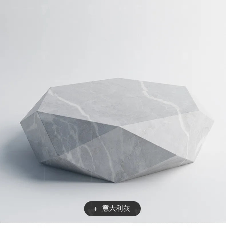 Living room creative water chestnut rock slab coffee table luxury tea table Nordic modern simple diamond rock slab coffee table