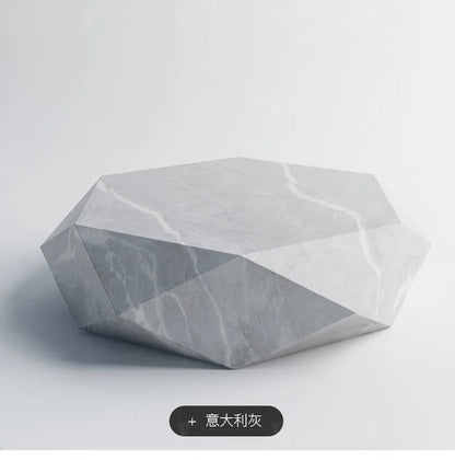 Living room creative water chestnut rock slab coffee table luxury tea table Nordic modern simple diamond rock slab coffee table