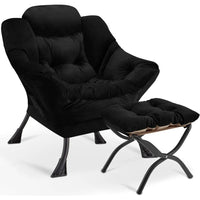 Chair with Ottoman,Leisure Sofa Armchair with Footrest,Oversized Reading Chair for Bedroom,Dorm Room,Living Room,Cou